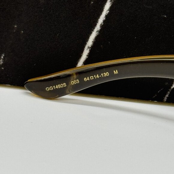 NEW GUCCI BROWN GREEN UNISEX SUNGLASSES GUCCI GG1492S 003 main image 2